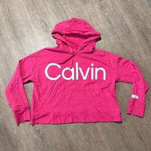 Calvin Klein Performance Bubblegum Pink Logo Hoodie NWOT